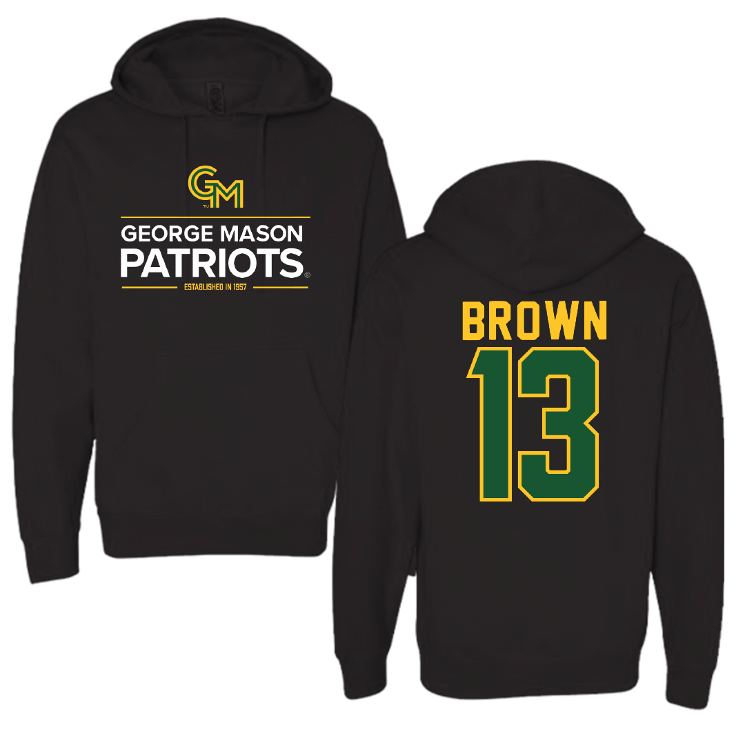 George Mason University Basketball Black General Hoodie - #13 Jada Brown