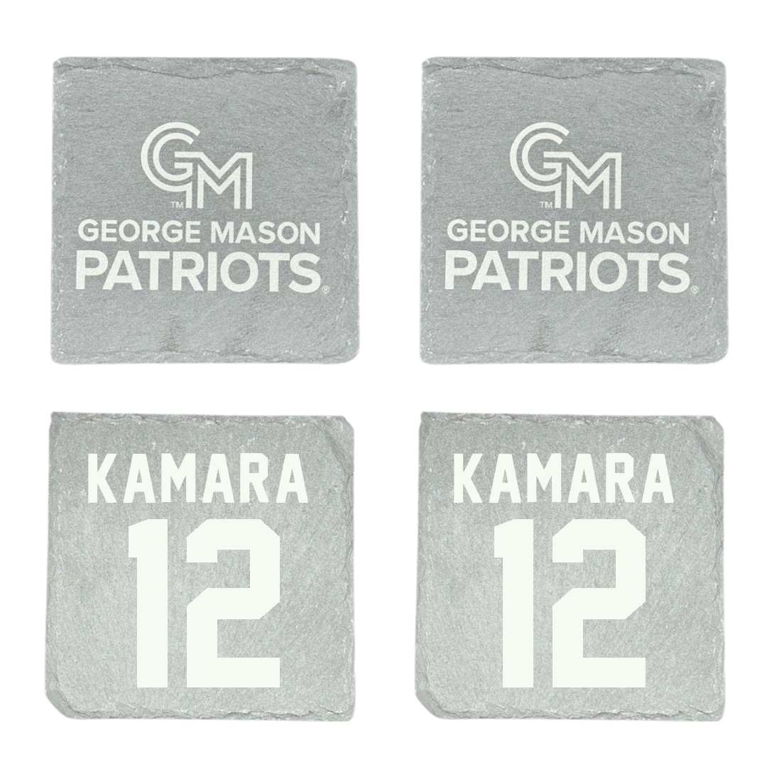 George Mason University Soccer Stone Coaster (4 Pack)  - #12 Ishmail Kamara