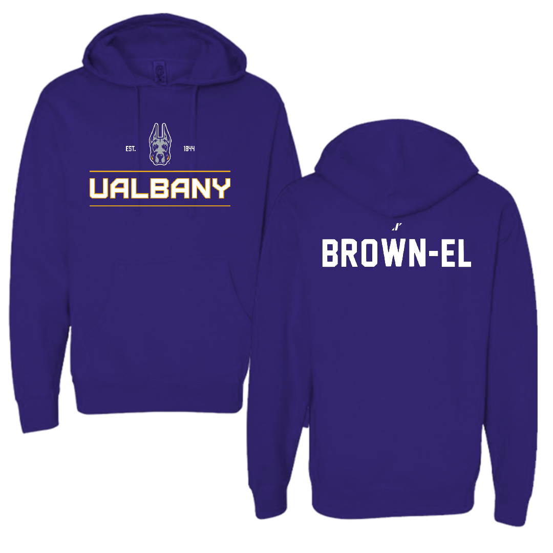 University at Albany TF and XC Purple General Hoodie - Malachi Brown-El