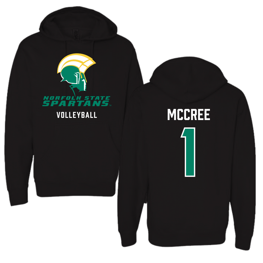 Norfolk State University Volleyball Black Hoodie - #1 Sydney McCree