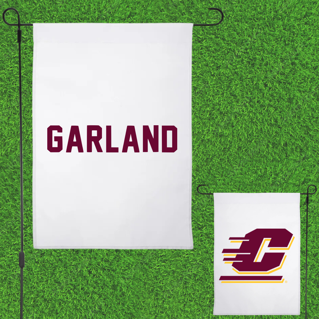 Central Michigan University TF and XC White Garden Flag - Sophia Garland