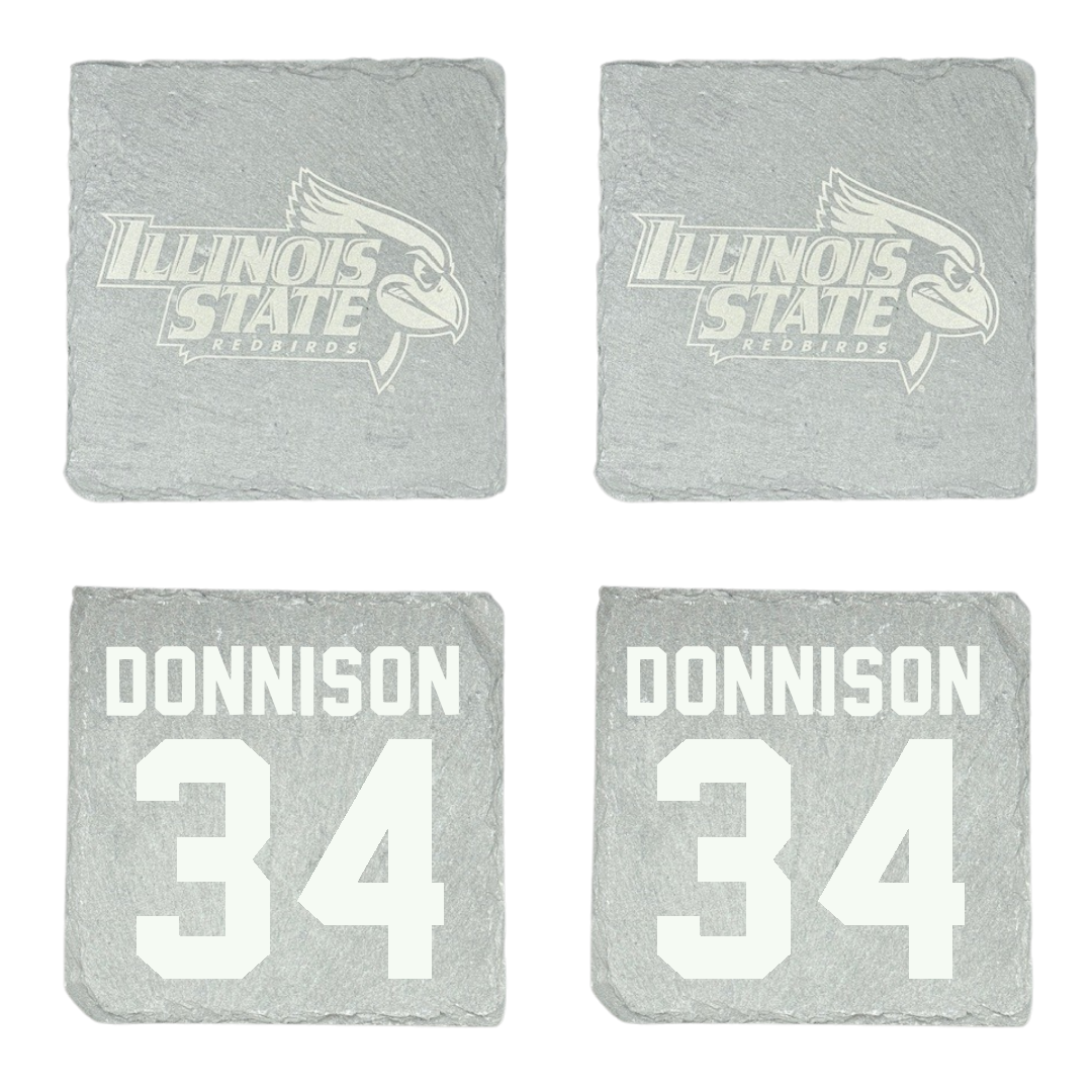Illinois State University Baseball Stone Coaster (4 Pack)  - #34 Matthew Donnison