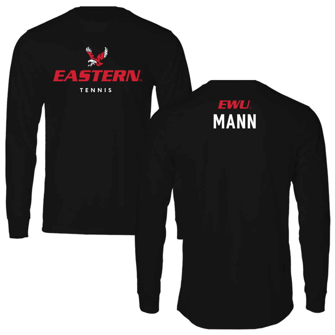 Eastern Washington University Tennis Black Eastern Long Sleeve - Kenzington Mann