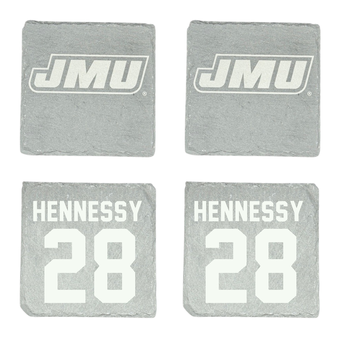James Madison University Softball Stone Coaster (4 Pack)  - #28 Hannah Hennessy
