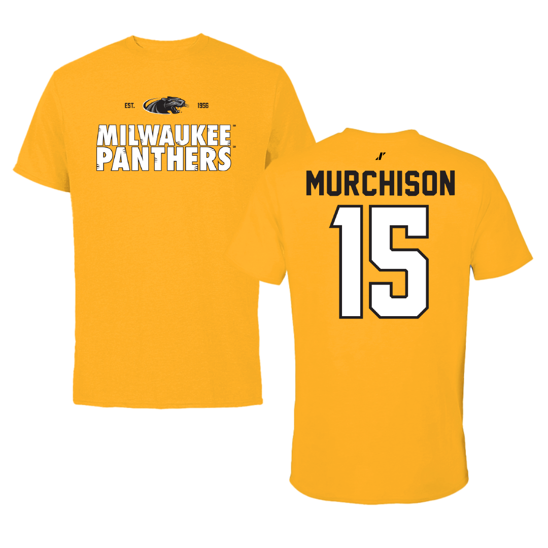 University of Wisconsin-Milwaukee Basketball Gold General Tee - #15 Simeon Murchison