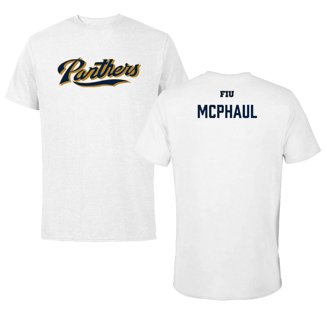 Florida International University TF and XC White Performance Tee - Tiana McPhaul