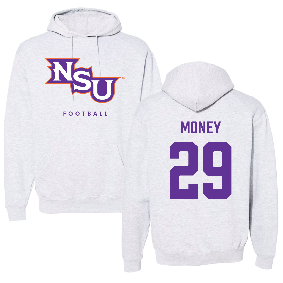 Northwestern State University Football Gray Hoodie - #29 Brett Money