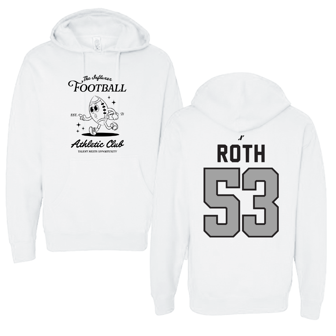 Football White Influxer Athletic Club Hoodie - #53 Craig Roth