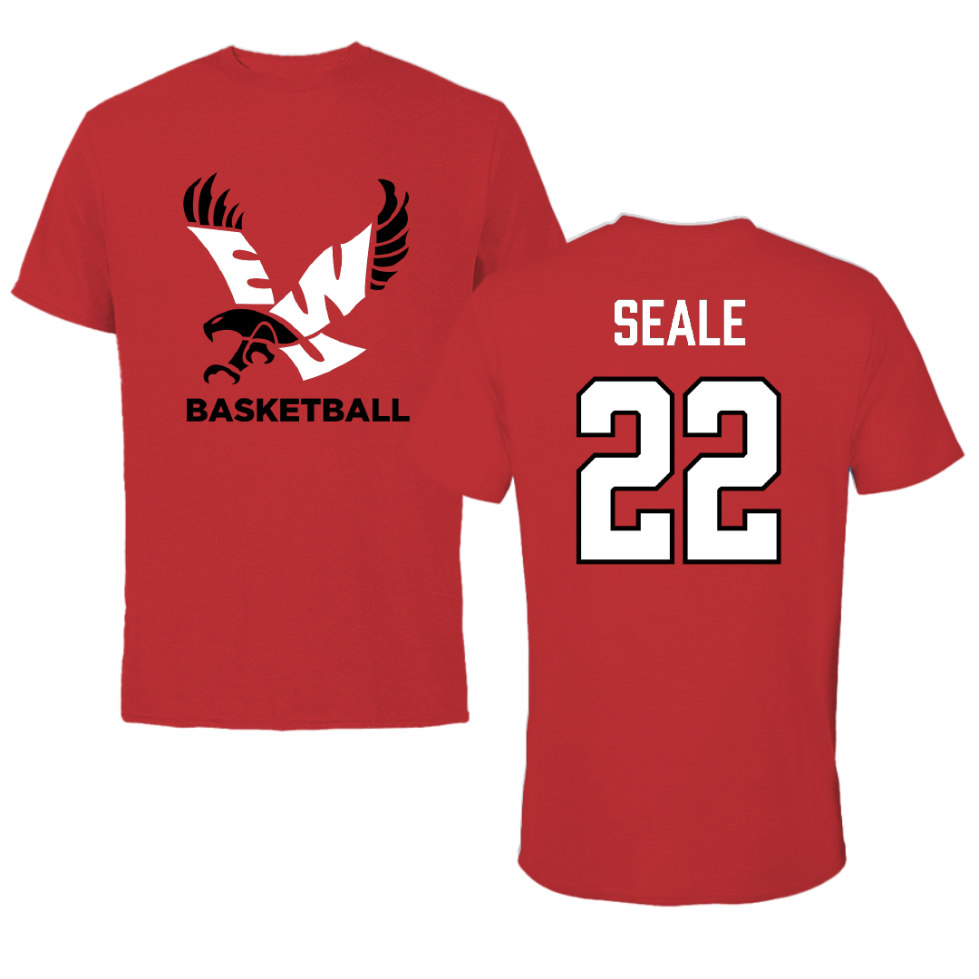 Eastern Washington University Basketball Red Performance Tee - #22 Jackson Seale