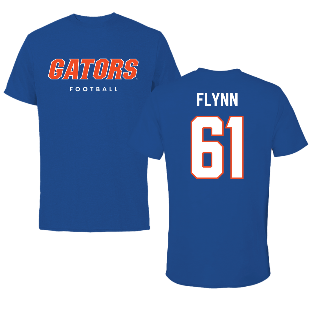 University of Florida Football True Royal Performance Tee - #61 Nicolas Flynn