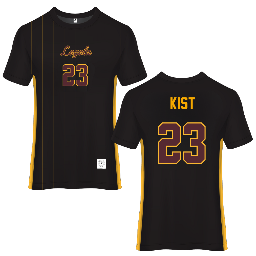 Loyola University-Chicago Black Soccer Jersey - #23 Kameron Kist
