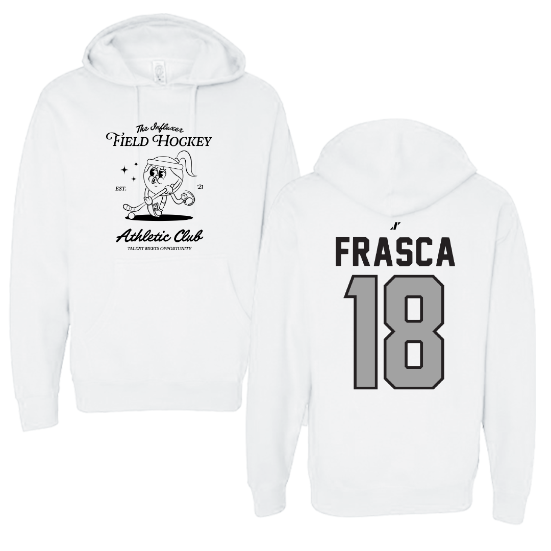 Field Hockey White Influxer Athletic Club Hoodie - #18 Sophia Frasca