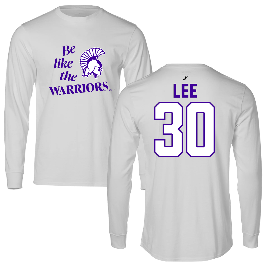 Winona State University Baseball Light Gray Be Like Us Long Sleeve - #30 Peyton Lee