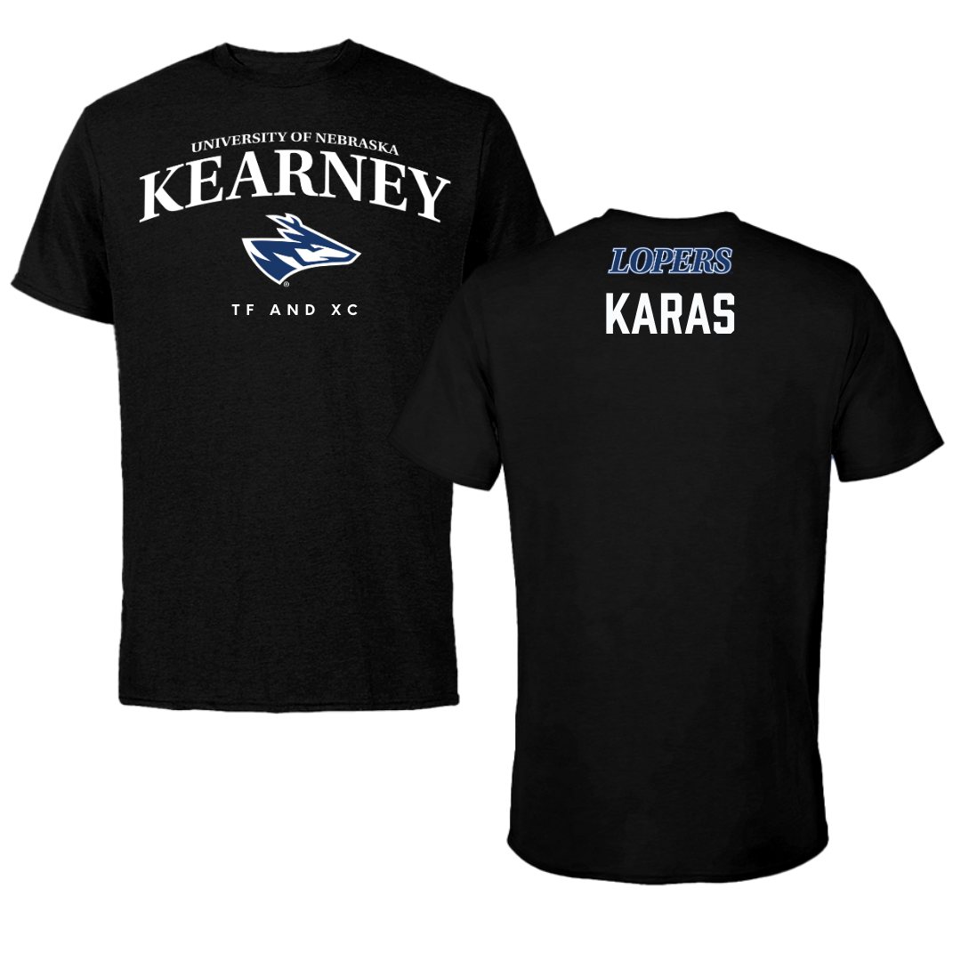 University of Nebraska at Kearney TF and XC Black Performance Tee - Quin Karas