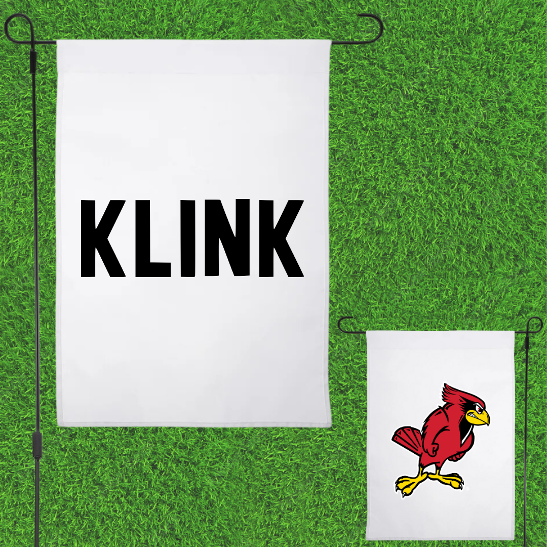 Illinois State University Track and Field White Garden Flag - Jacob Klink