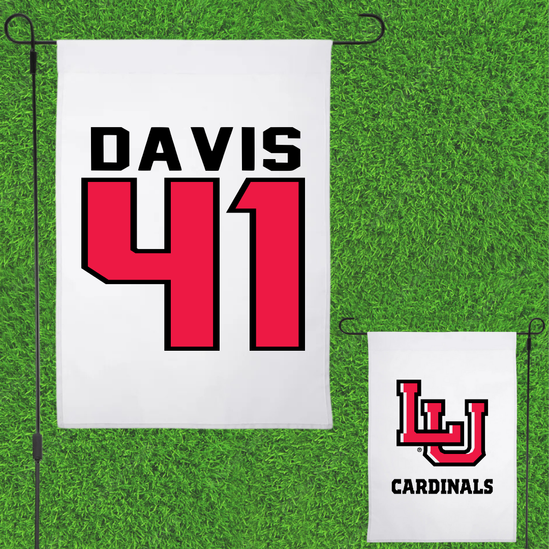 Lamar University Basketball White Garden Flag - #41 Akasha Davis