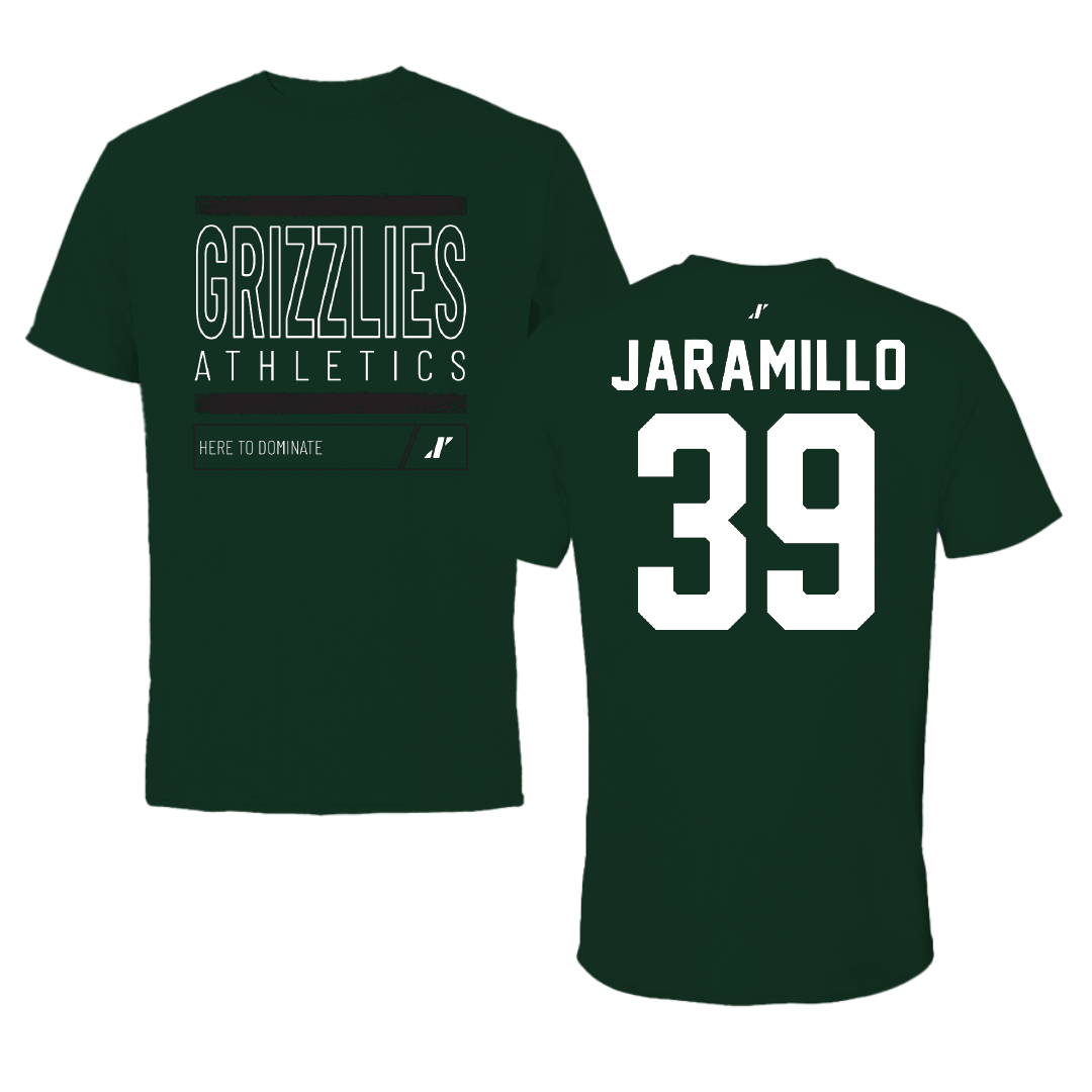 Adams State University Soccer Forest Green Dominate Tee - #39 Cassandra Jaramillo
