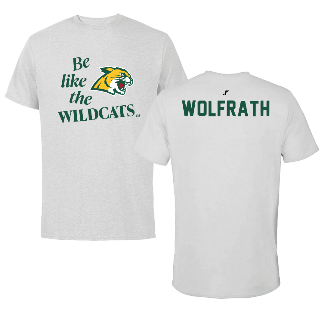 Northern Michigan University TF and XC Light Gray Be Like Us Performance Tee - Ellyse Wolfrath