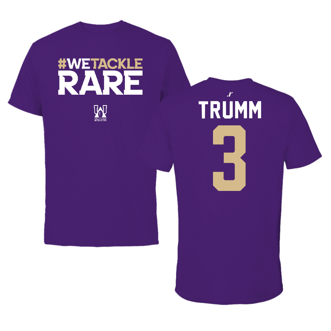 Western Carolina University Basketball Purple Uplifting Athletes Performance Tee - #3 Reagan Trumm