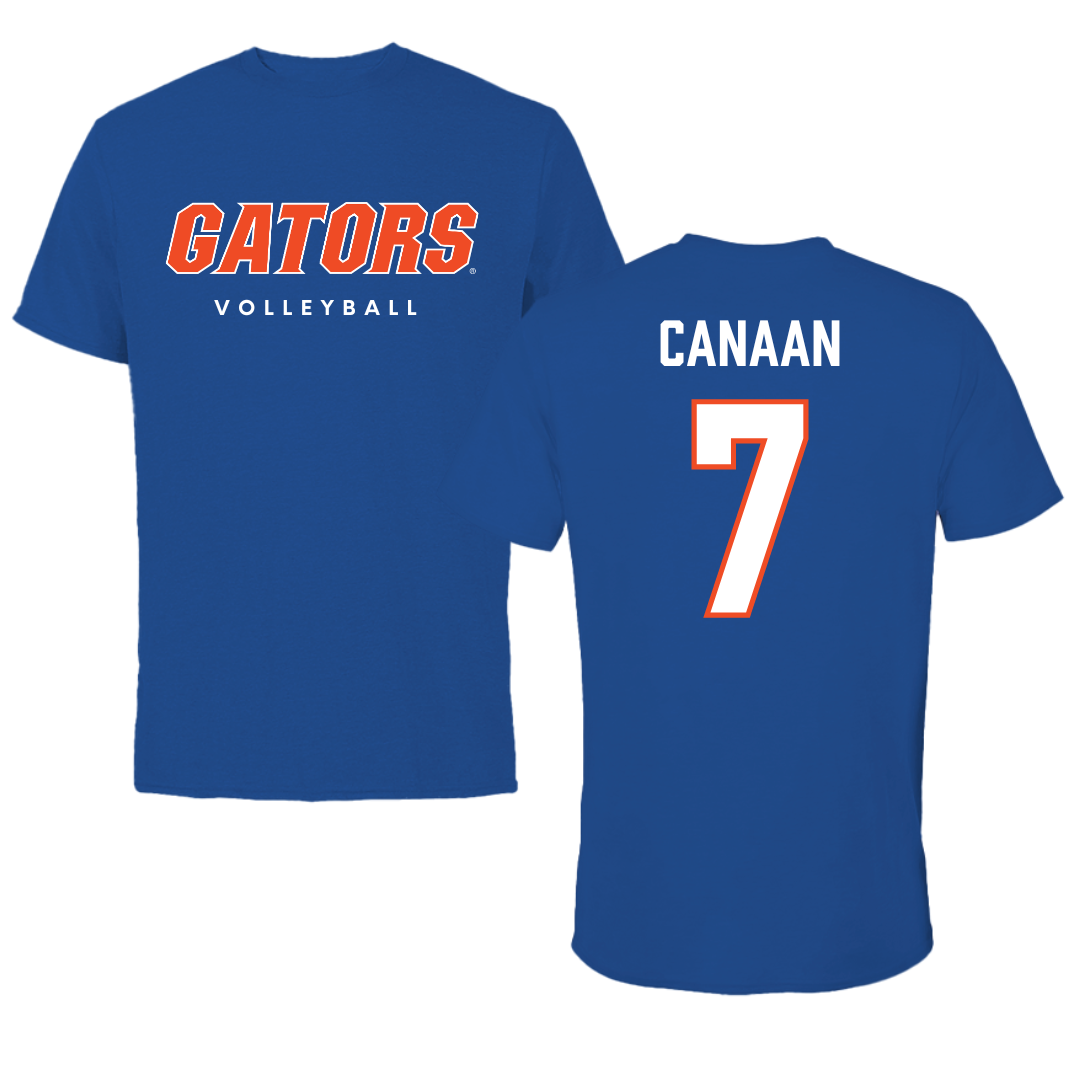 University of Florida Volleyball True Royal Performance Tee - #7 Emily Canaan