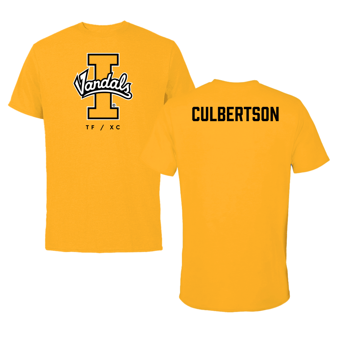 University of Idaho TF and XC Gold Performance Tee - Noah Culbertson