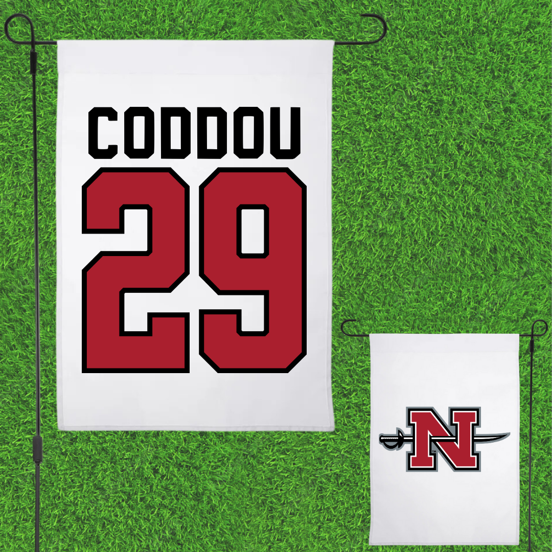 Nicholls State University Baseball White Garden Flag - #29 Parker Coddou