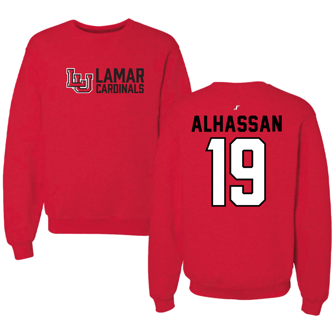 Lamar University Soccer Red General Crewneck - #19 Rafiatu Alhassan