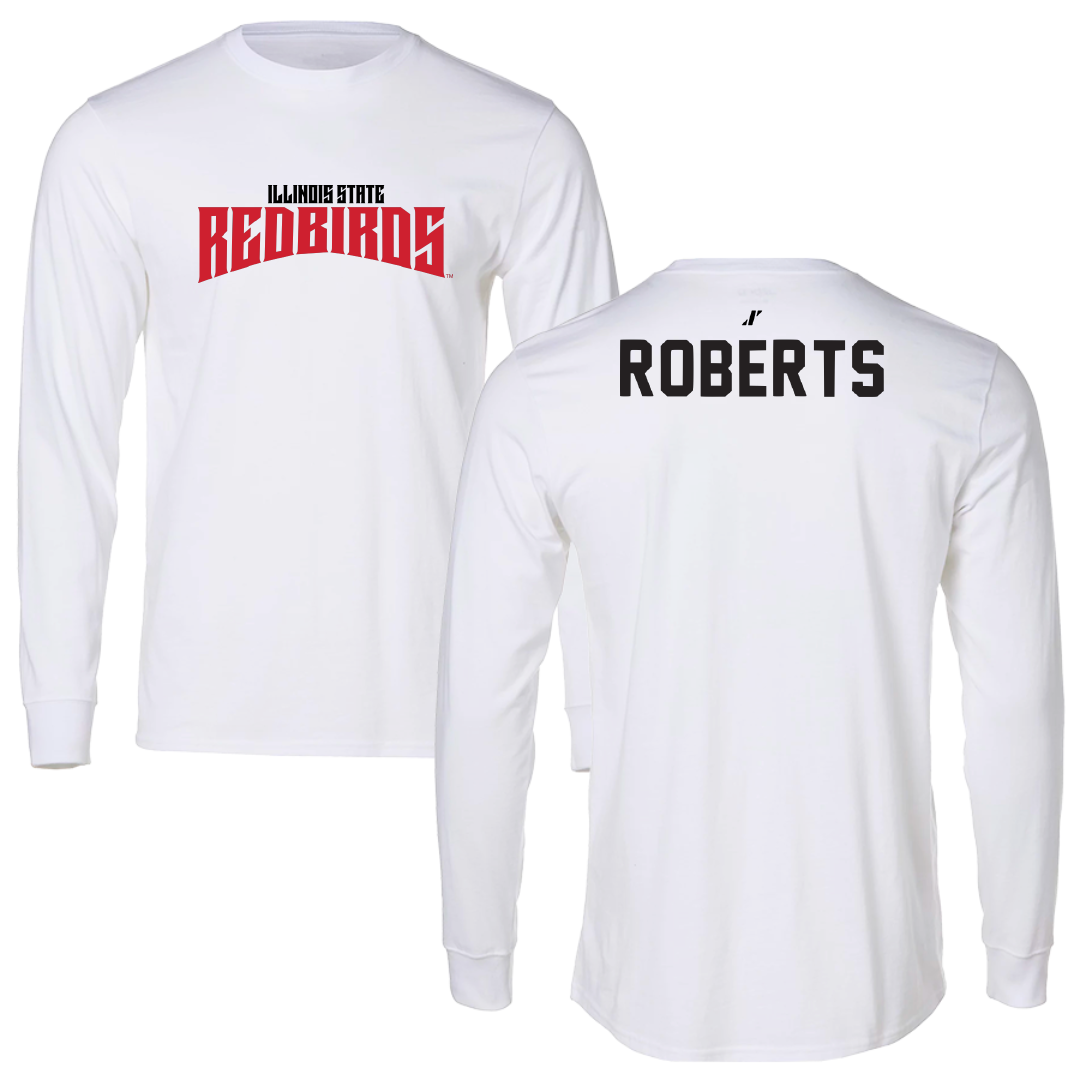 Illinois State University Track and Field White Classic Performance Long Sleeve - Windsor Roberts