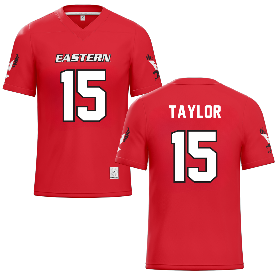 Eastern Washington University Red Football Jersey - #15 Jared Taylor