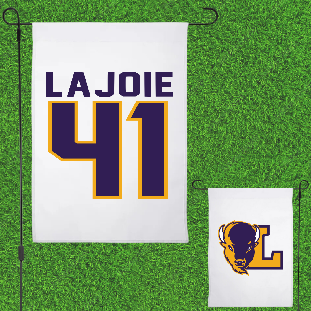 Lipscomb University Baseball White Garden Flag - #41 Josh Lajoie