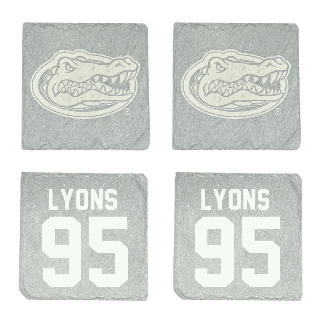 University of Florida Football Stone Coaster (4 Pack)  - #95 Jamari Lyons
