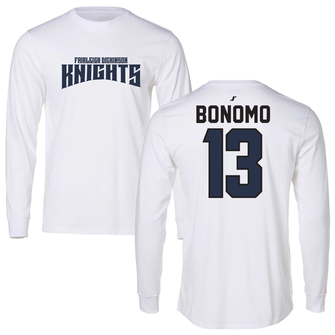 Fairleigh Dickinson University-Metropolitan Campus Volleyball White Classic Long Sleeve - #13 Lorenzo Bonomo