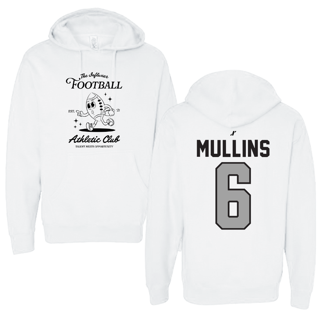 Football White Influxer Athletic Club Hoodie - #6 Canaan Mullins