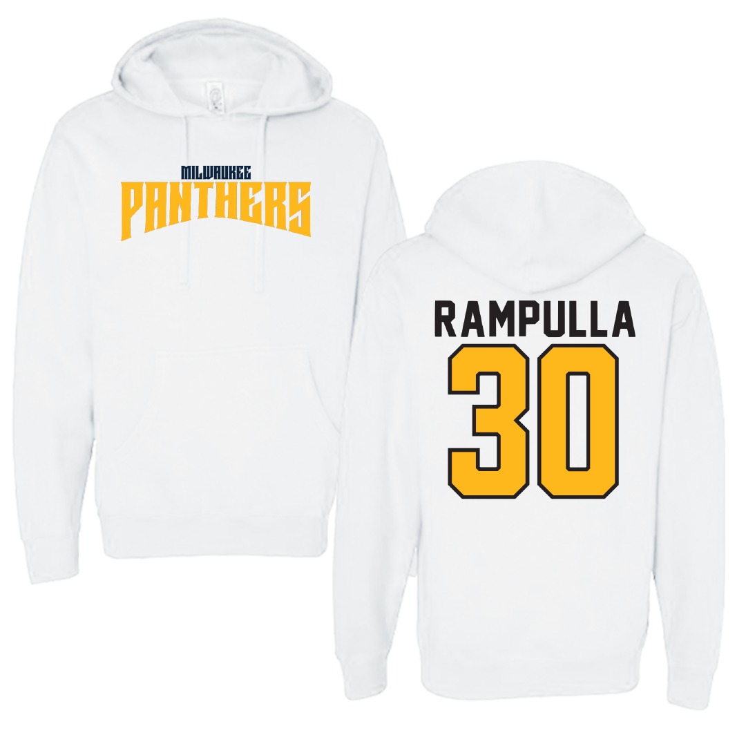 University of Wisconsin-Milwaukee Basketball White Classic Hoodie - #30 Sophia Rampulla