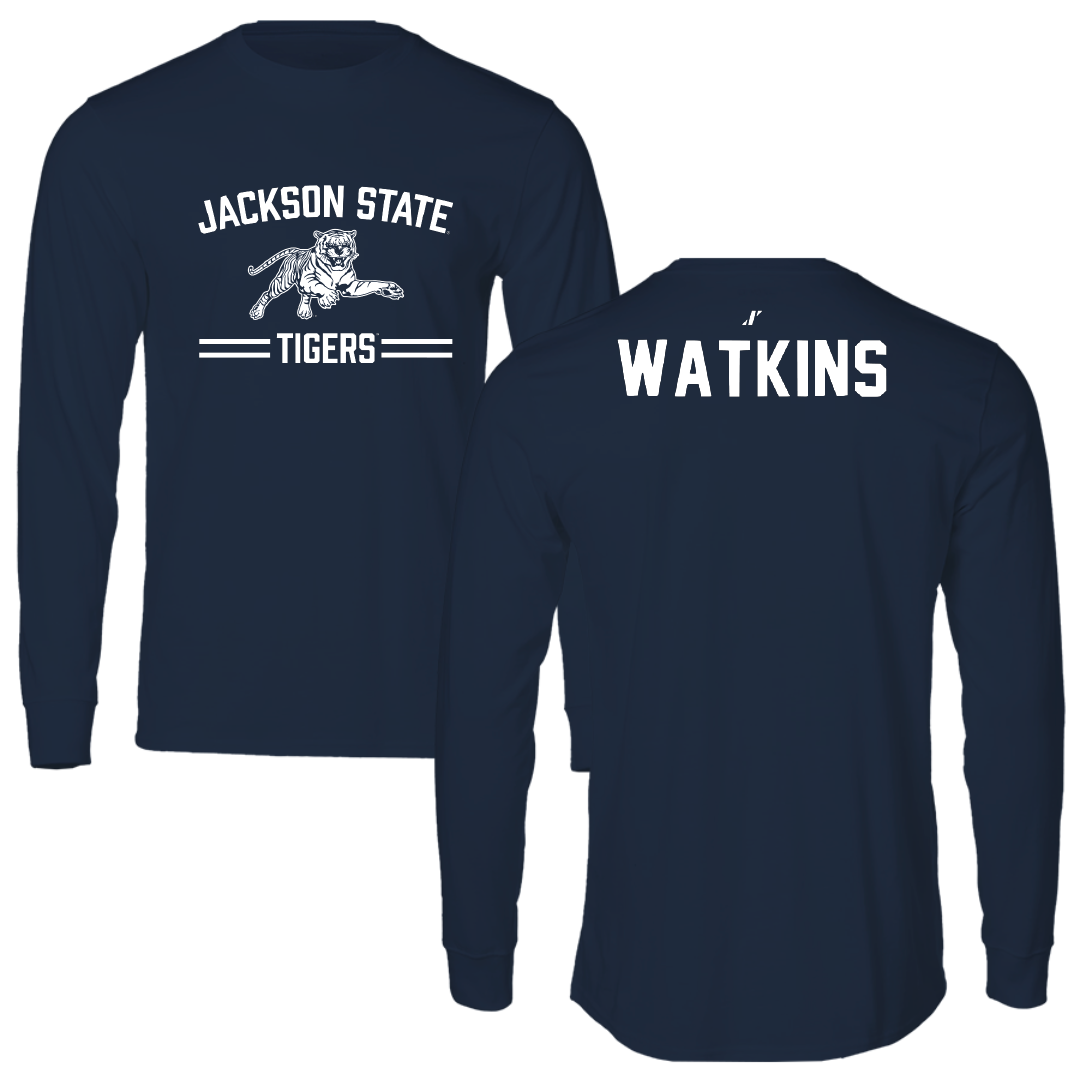 Jackson State University Volleyball Navy General Long Sleeve - Kamiera Watkins