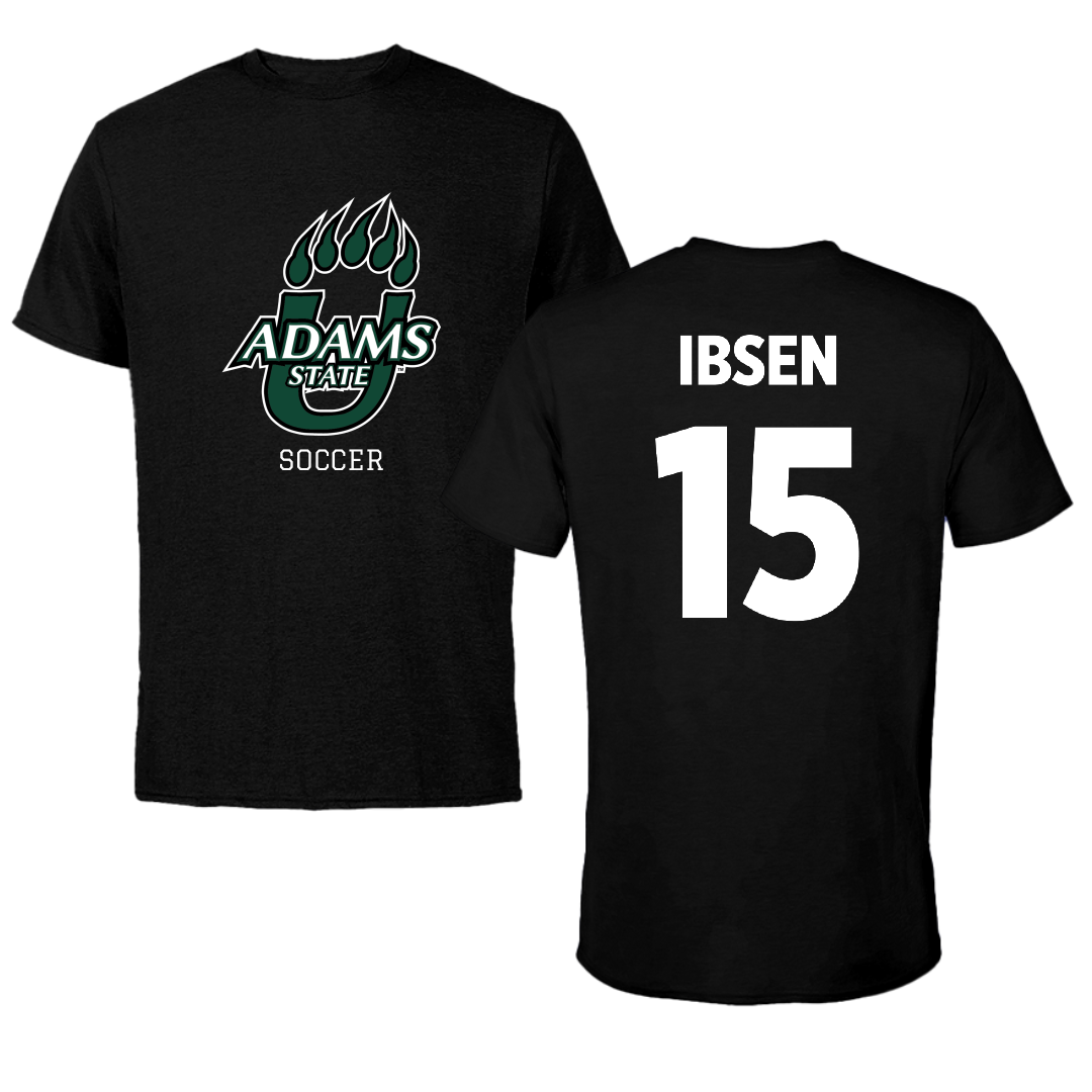 Adams State University Soccer Black State Performance Tee - #15 Emily Ibsen