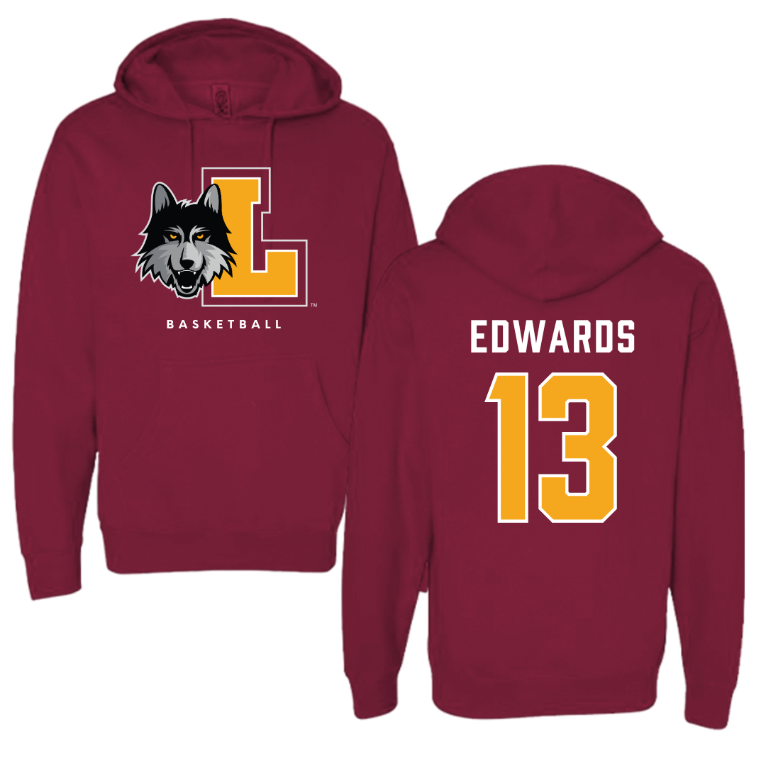 Loyola University-Chicago Basketball Maroon Hoodie - #13 Sheldon Edwards