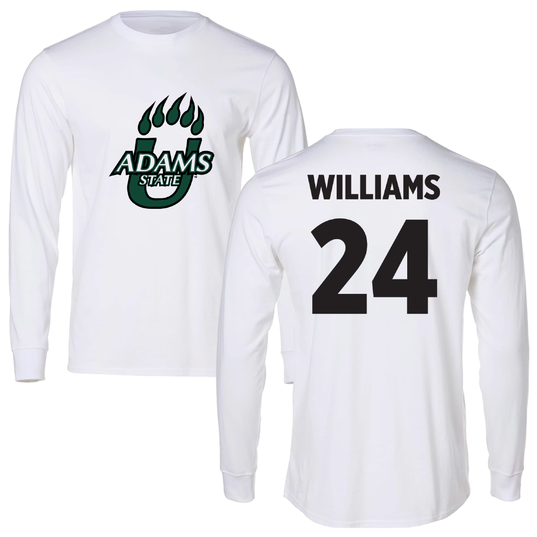 Adams State University Football White Long Sleeve - #24 Christopher Williams