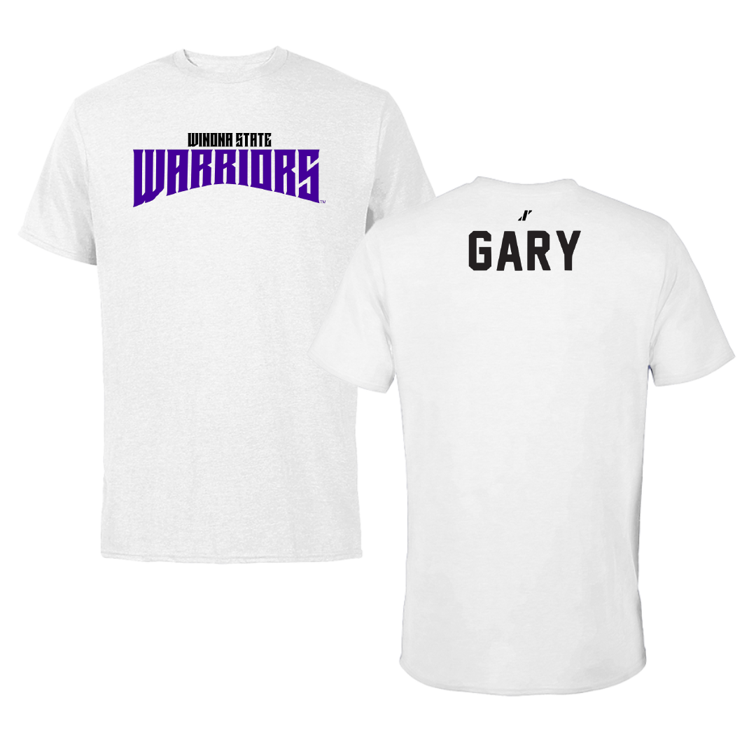 Winona State University Tennis White Classic Performance Tee - Skylar Gary
