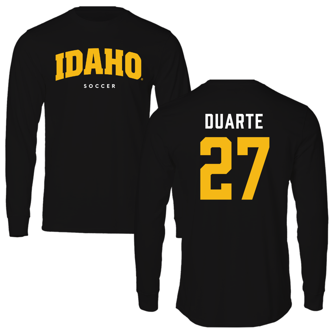 University of Idaho Soccer Black Performance Long Sleeve - #27 Leslie Duarte