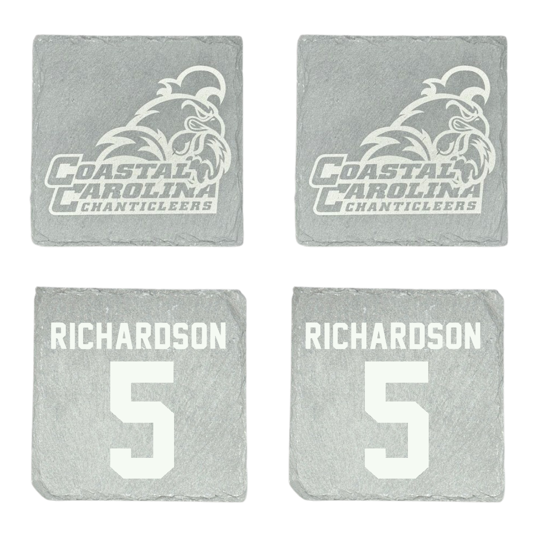 Coastal Carolina University Basketball Stone Coaster (4 Pack)  - #5 Deaja Richardson