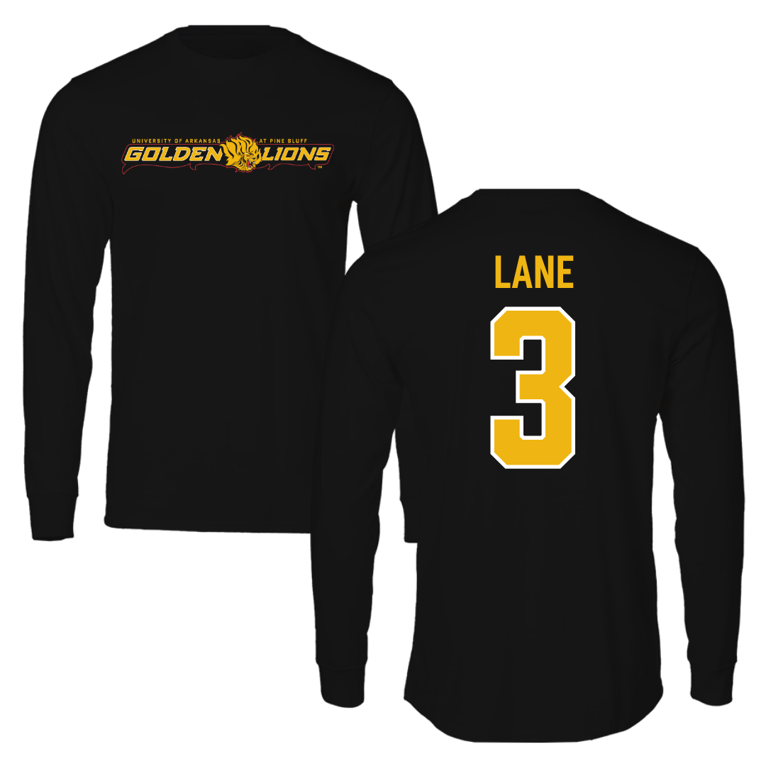 University of Arkansas-Pine Bluff Volleyball Black Performance Long Sleeve - #3 Aleria Lane