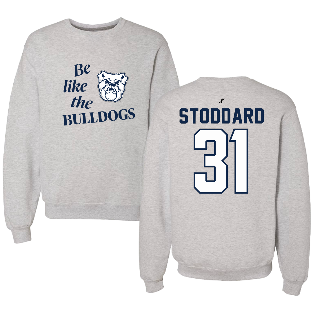 Butler University Basketball Light Gray Be Like Us Crewneck - #31 Lillian Stoddard