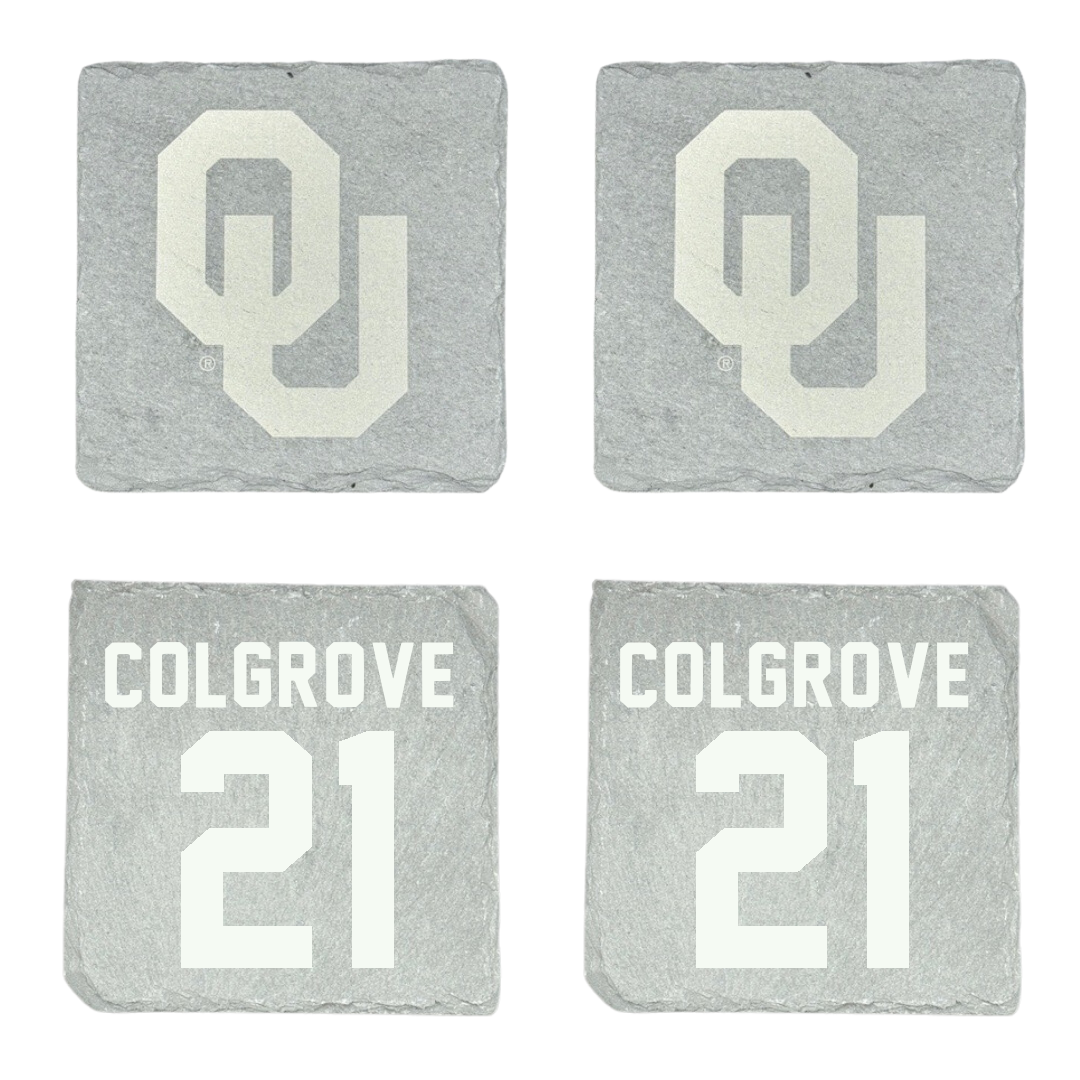 University of Oklahoma Football Stone Coaster (4 Pack)  - #21 Braylon Colgrove
