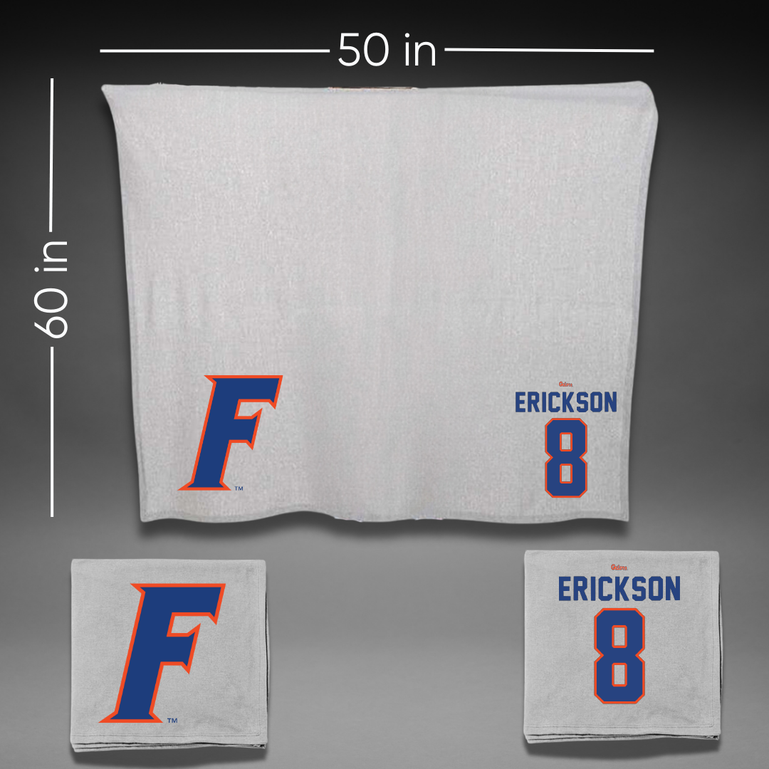 University of Florida Softball Gray Blanket - #8 Jocelyn Erickson