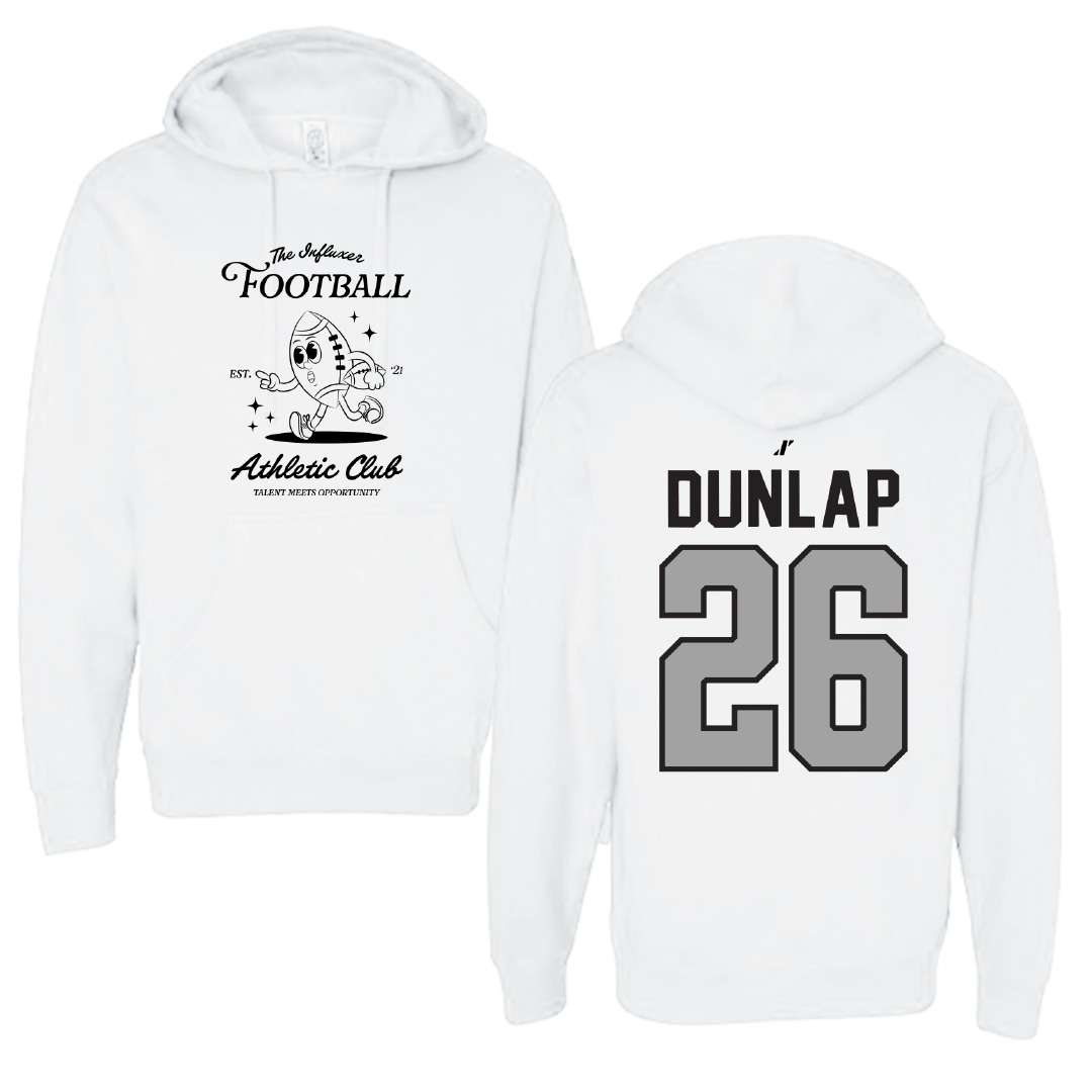 Football White Influxer Athletic Club Hoodie - #26 Austin Dunlap