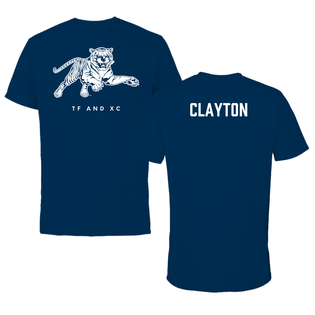 Jackson State University TF and XC Navy Tee - Jiya Clayton