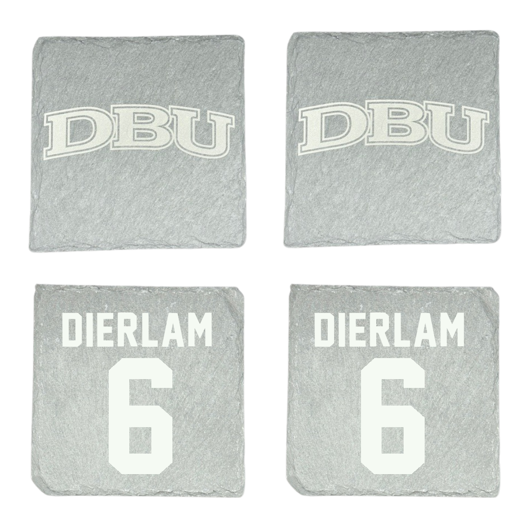 Dallas Baptist University Soccer Stone Coaster (4 Pack)  - #6 Hunter Dierlam