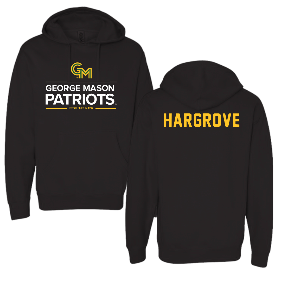 George Mason University Wrestling Black General Hoodie - Dominic Hargrove