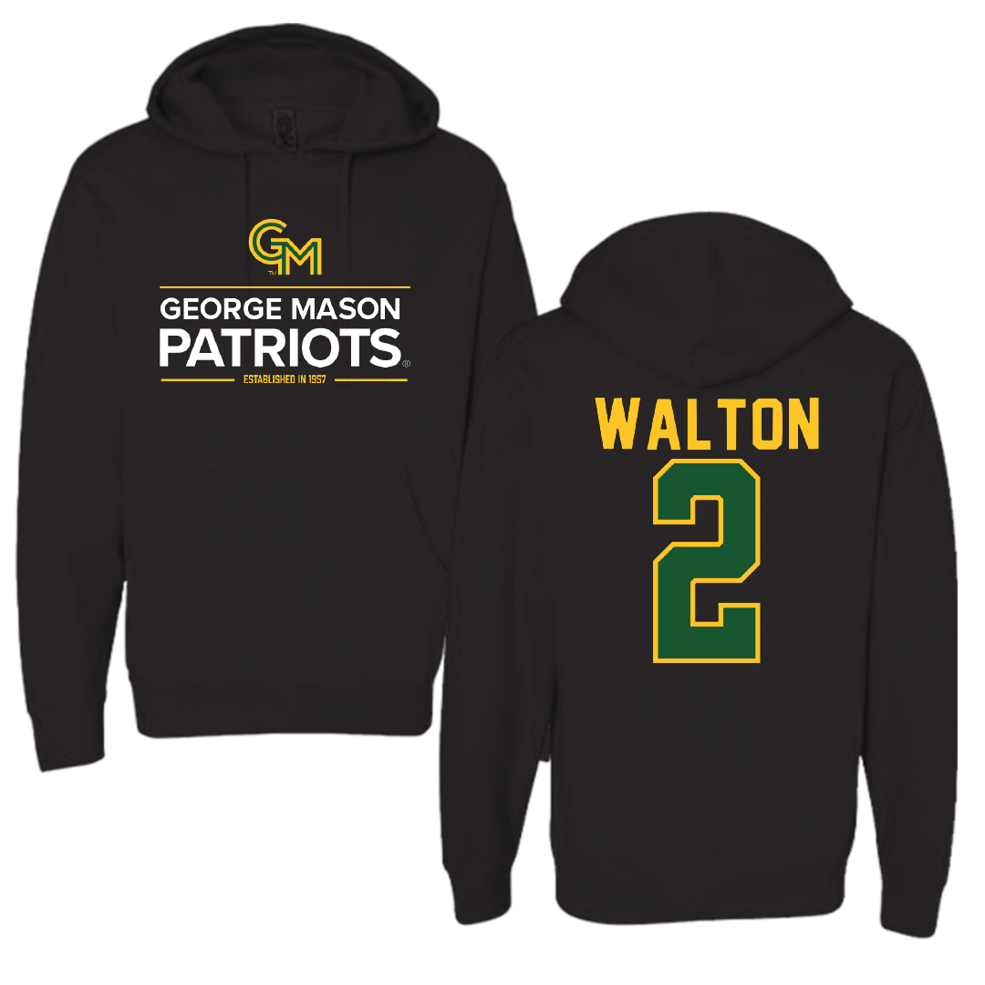 George Mason University Basketball Black General Hoodie - #2 Zahirah Walton